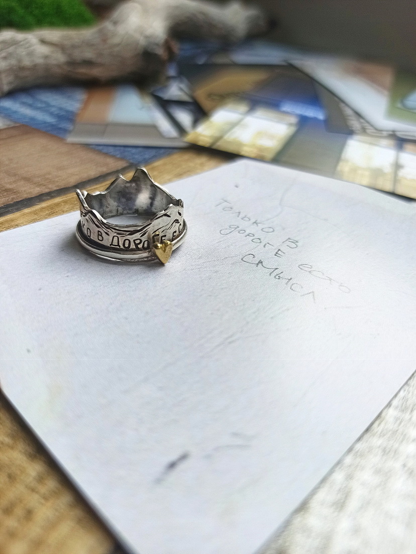 Кольцо - мотиватор с подвижной частью